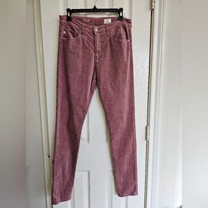 AG Pink Velvet Pants